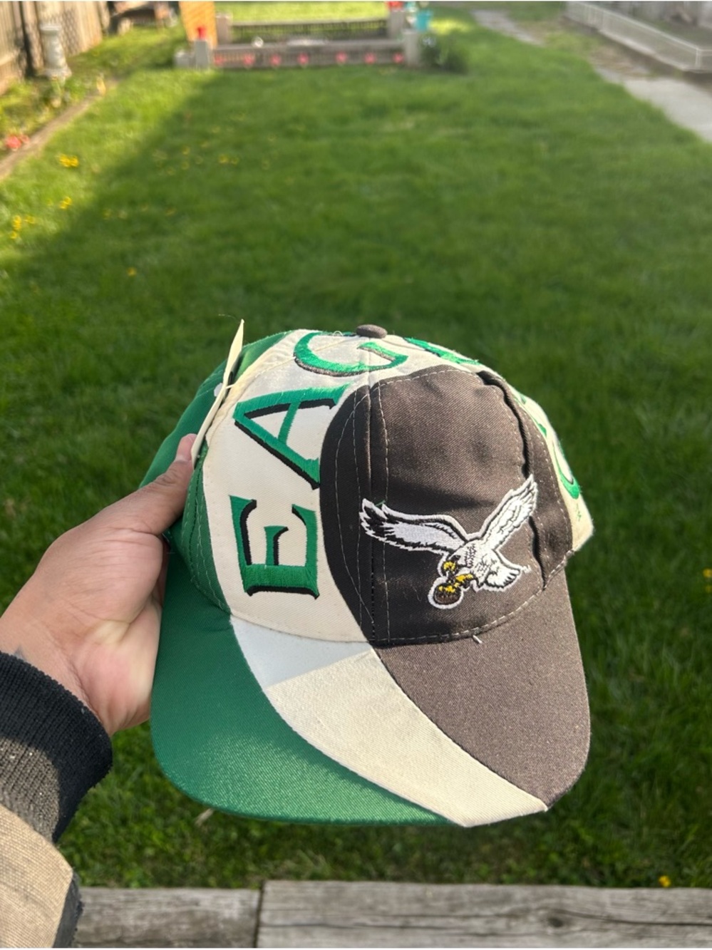 Vtg Rare Large Letters Philadelphia Eagles Hat SnapBack Team NFL